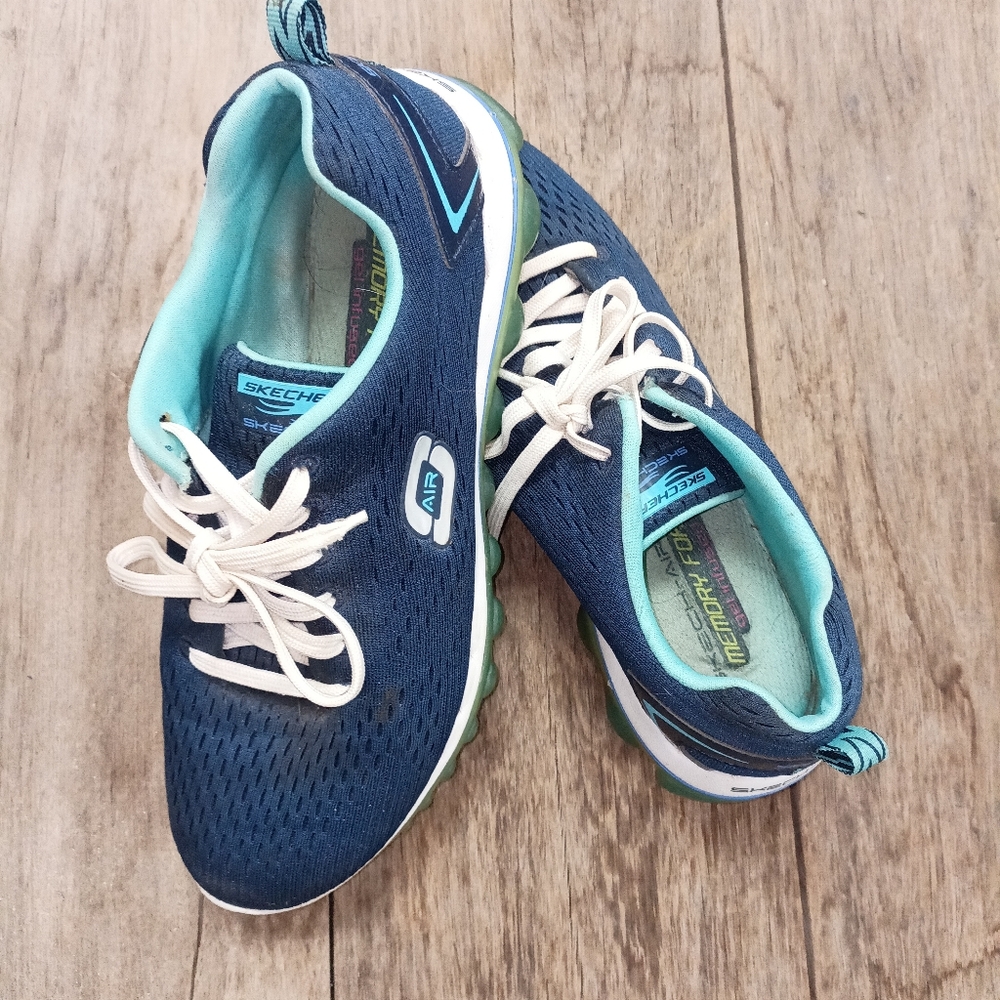Blue Sketcher Air Tennis shoes